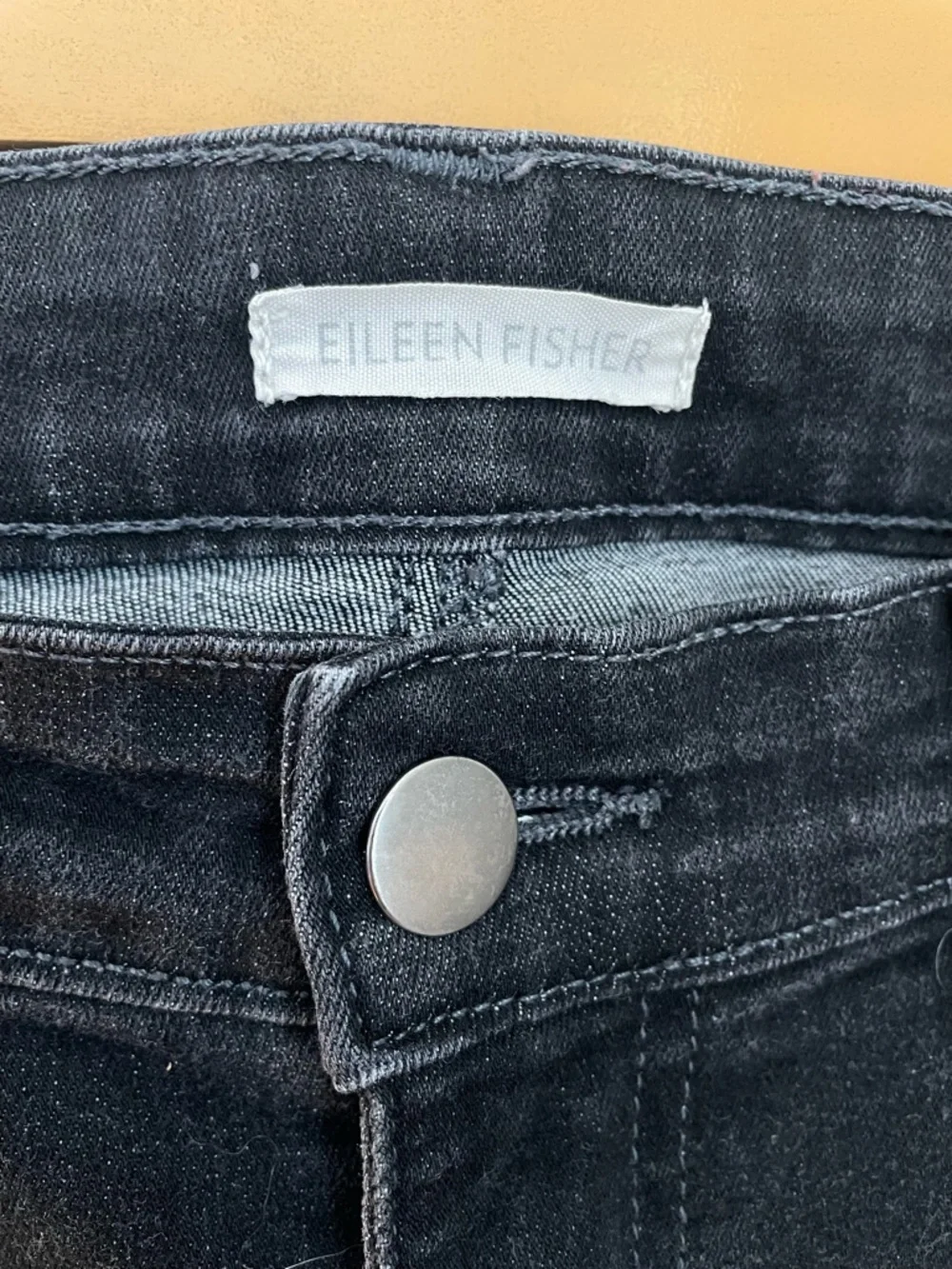 Eileen Fisher Organic Cotton Blend Slim Skinny Jeans Size 12 Casual Organic - Picture 4 of 12